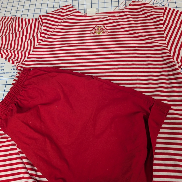 Dividends and Dan Howard Maternity Other - Vintage Maternity Dividends Red and White Striped Top with Dan Howard Red Shorts